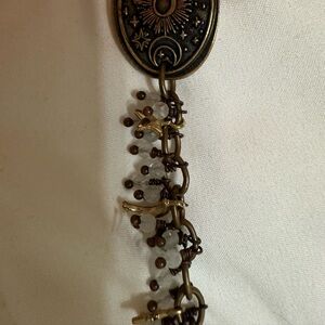 Vintage Style Pendant Necklace with Beads